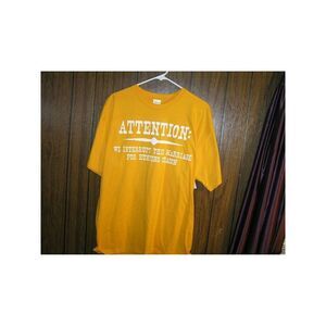 NWT KEYA Mens Yellow Graphic T-Shirt M